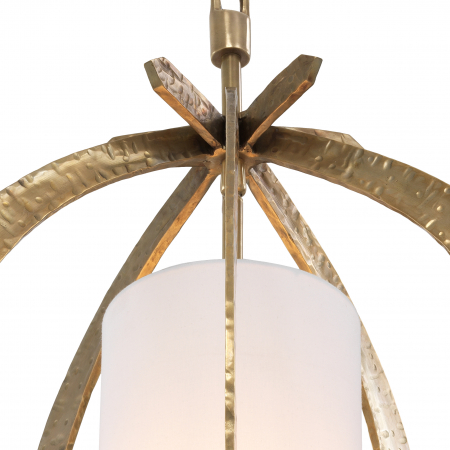 Candelabru, Luciano, finisaj din alamă cu aspect vintage hammered [7]