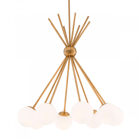 Lustre - Candelabru, Luxor, finisaj din alamă cu aspect vintage, Dims: Ø 85 | H. 84  (CM)