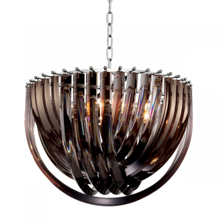 Lustre - Candelabru, Murano fum ø 50 x H. 33 cm