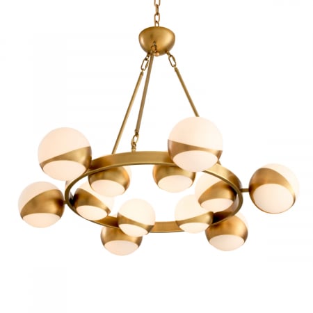 Candelabru, Piazetta, finisaj din alamă cu aspect vintage, Dims: Ø 96 | H. 73  (CM) [6]