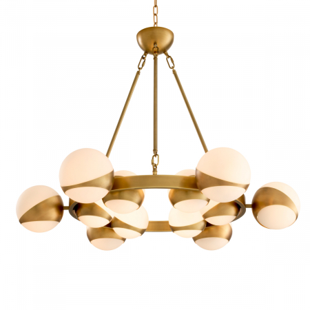 Candelabru, Piazetta, finisaj din alamă cu aspect vintage, Dims: Ø 96 | H. 73  (CM) [7]