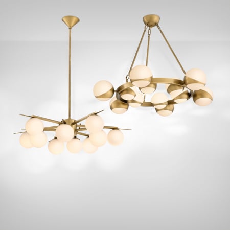 Candelabru, Piazetta, finisaj din alamă cu aspect vintage, Dims: Ø 96 | H. 73  (CM) [10]