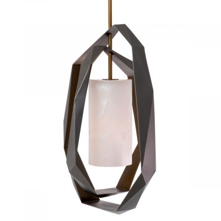 Candelabru, Santos Double finisaj gunmetal, alabastru, Dims: W. 51 | D. 42 | H. 76  (CM) [2]