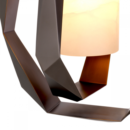 Candelabru, Santos Double finisaj gunmetal, alabastru, Dims: W. 51 | D. 42 | H. 76  (CM) [6]