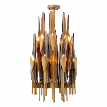 Candelabru, Sky vertical, finisaj din alamă cu aspect vintage, Dims: Ø 45 | H. 80  (CM) [1]