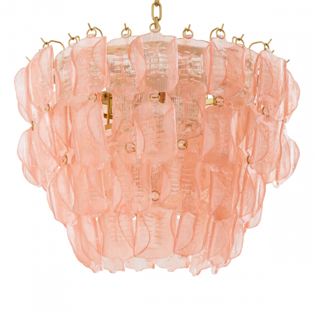 Candelabru, Solange din sticla roz [2]