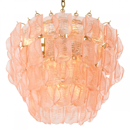 Candelabru, Solange din sticla roz [3]