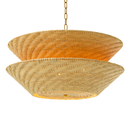 Lustre - Candelabru Tavira din ratan natural |Ø 85 | H. 46 cm 