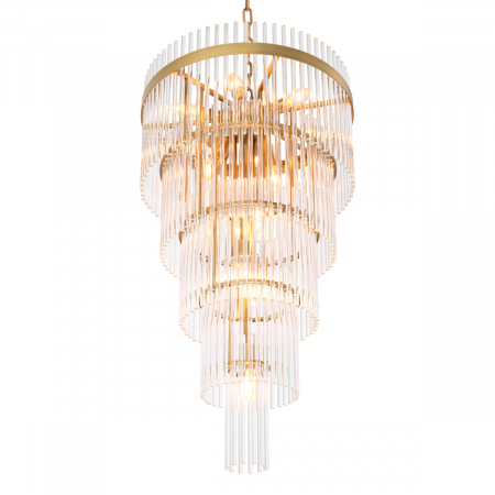 Candelabru, Yara L, finisaj din alamă cu aspect vintage, Dims: Ø 49 | H. 93  (CM) [3]