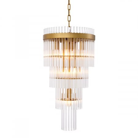 ILUMINAT - Candelabru, Yara S, finisaj din alamă cu aspect vintage, Dims: Ø 35.5 | H. 68  (CM)