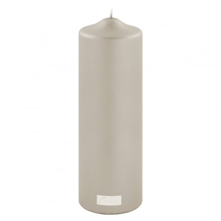 DECORATIUNI - CANDLE/candle, bej metalic, dip./H.25, D.8