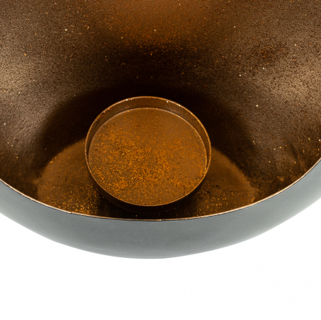 Suport lumanare Civan negru auriu mic [4]