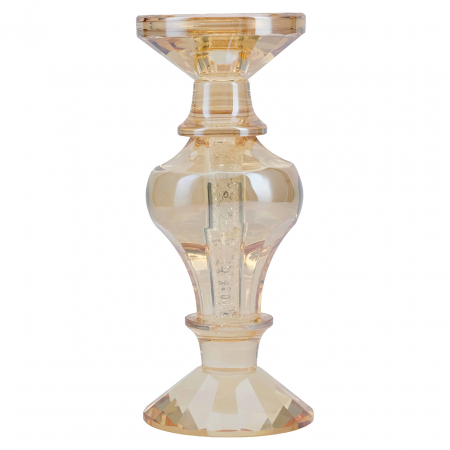 DECORATIUNI - Suport lumânare Dilan mic (Chihlimbar), Dims: 23.5 x 10.0 x 10.0 cm