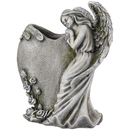 Vaza Inger/ Comemorare, Rasina sintetica, Gri, 12.5X19X23.5 cm [1]