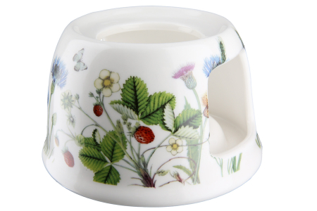 Ceainic, "Wild Flowers", Design floral, Portelan, verde, alb, H. 7 cm, D. 11.3 cm [1]