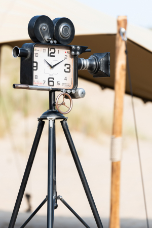Ceas Camera Tripod, Metal, Negru, 56x56x107.5 cm [2]