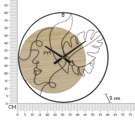 Ceas de perete elegant -b- cm ø 60x2 [5]