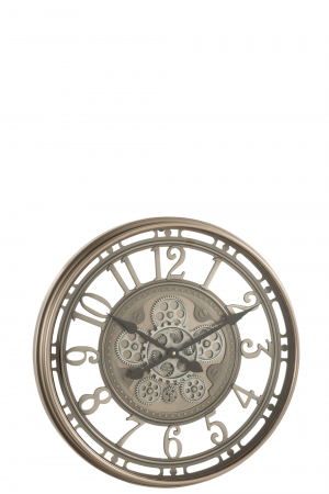 SALE % - Ceas Numere Arabe, Metal, Bronz, 53x53x8 cm