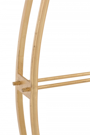 Ceas Oval, Metal, Auriu, 91.5x9x125.5 cm [1]