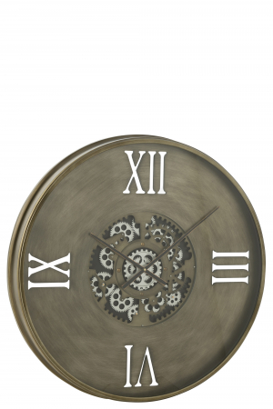 SALE % - Ceas Roman, Metal, Aramiu, 80x9.5x80 cm