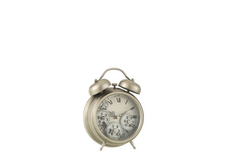 SALE % - Ceas Roman, Metal, Argintiu, 19.2x7.5x25 cm