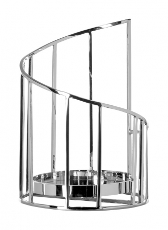 SALE % - CELINE, Bază pentru suport lumânare 146332, nichel, h. 29,5 cm, d. 21,5 cm