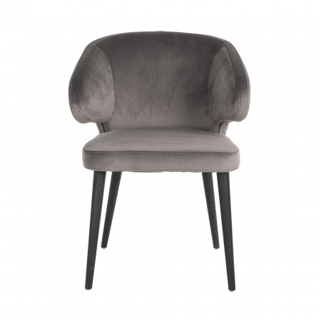 Scaun Indigo gri  catifelat [3]