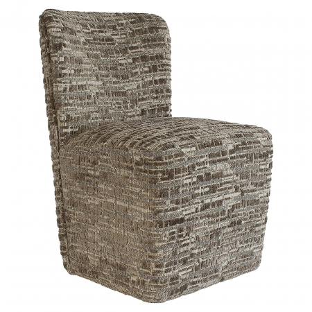 DINING - Scaun Lorain cu roti (Dalia 45 Greige), Dims: 84.0 x 68.0 x 57.0 cm