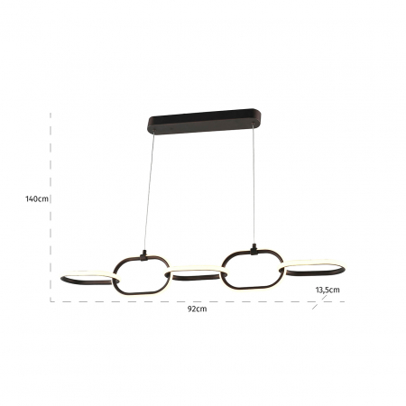 Candelabru Layn (bronz), Dims: 140.0 x 92.0 x 13.5 cm [3]