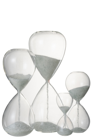 Clepsidra, Sticla, Alb, 15x15x40 [1]