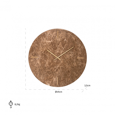 Ceas Brenn 40 cm, marmura [2]
