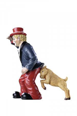 Figurina clovn, rasina, multicolor, 12x14x6 cm [1]