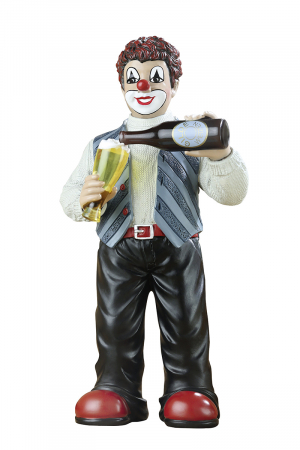 Figurina clovn, rasina, multicolor, 7.5x15x4.5 cm [1]