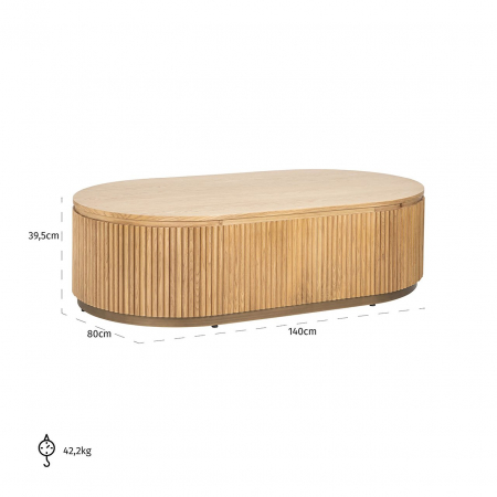 Masuta de cafea capsula Belfort (stejar natur) [4]