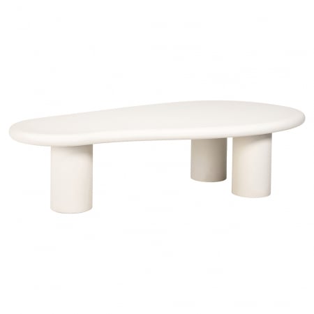 Masuta Bloomstone, MDF, Alb, 41.5x160x80 cm