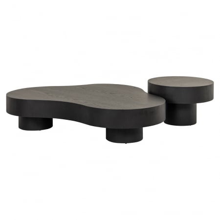 LIVING - Masuta de cafea Bogor dark coffee (Set 2)