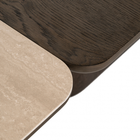 Masuta de cafea, Nando set de 2 (maro), Dims: 38.0 x 165.0 x 90.0 cm [5]