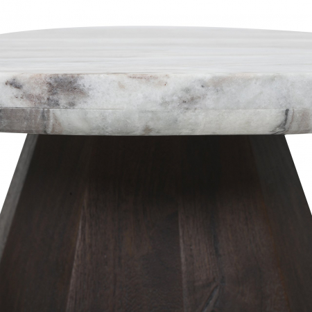 Masuta de cafea, Oberoy 80Ø (maro), Dims: 41.0 x 80.0 x 80.0 cm [3]
