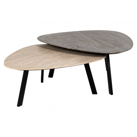 Masute - Masuta de cafea Spencer set de 2 (bej)