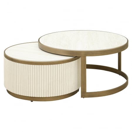 LIVING - Masuta de cafea Tivoli set 2 (Alb)