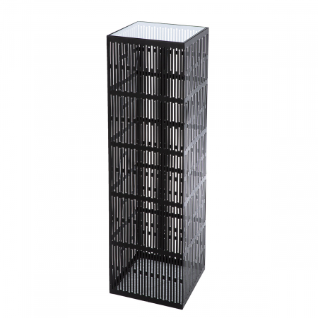 Coloana decorativa, Como, Metal, negru, PU 1, L. 27 cm, L. 27 cm, H. 100 cm [2]