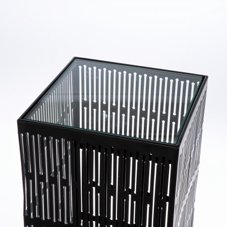 Coloana decorativa, Como, Metal, negru, PU 1, L. 27 cm, L. 27 cm, H. 100 cm [1]