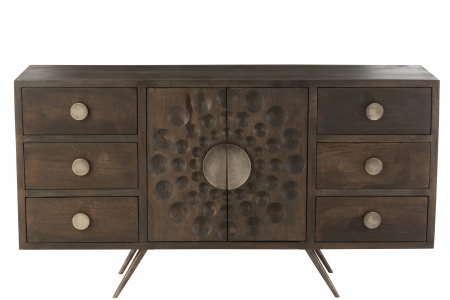 Comoda Etnic, Lemn, Maro, 150x39.5x69 cm [1]