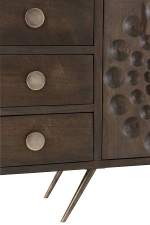 Comoda Etnic, Lemn, Maro, 150x39.5x69 cm [4]