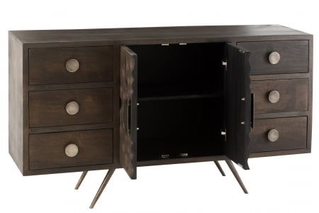 Comoda Etnic, Lemn, Maro, 150x39.5x69 cm [8]