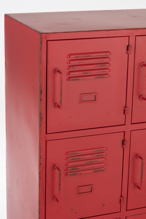 Comoda, Metal, Rosu, 86x42x113.7 cm [6]