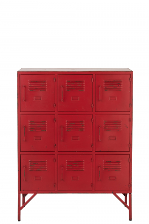 Comoda, Metal, Rosu, 86x42x113.7 cm [2]