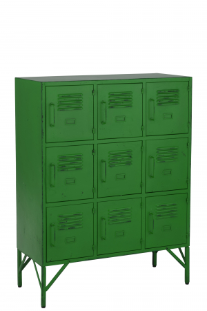 DORMITOR - Comoda, Metal, Verde, 86x42x113.7 cm
