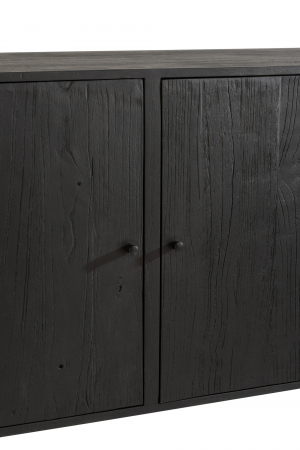 Comoda Molly, Lemn, Negru, 180x45x80 cm [6]
