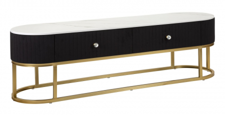 Mese TV - Comoda TV, MONTPELLIER, negru cm 150x42x45